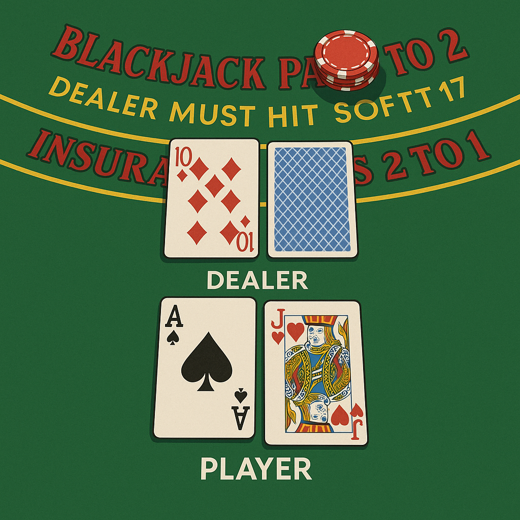 21點遊戲流程示意圖